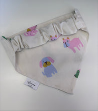 Load image into Gallery viewer, Scrunchie Pup Happy Pups Dog Bandana

